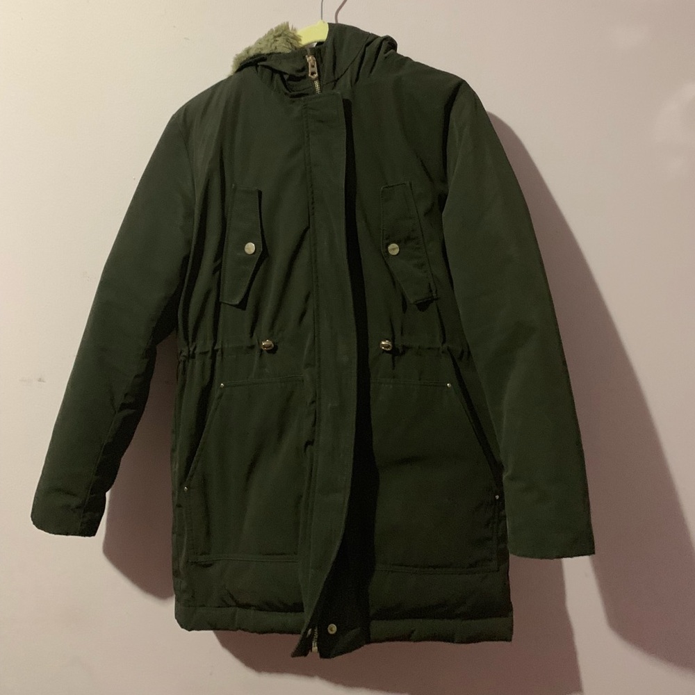 Zara Outerwear Down Rabbit Fur Coat. Offers👍